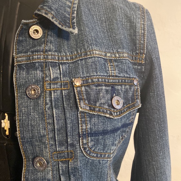 Old navy women’s M Jean jacket Front Side & inside pockets Very nice condition - Picture 5 of 16